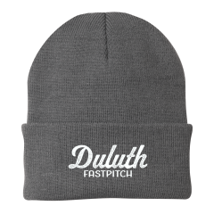 Duluth Fastpitch - knit beanie with embroidered script logo