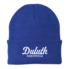 Duluth Fastpitch - knit beanie with embroidered script logo