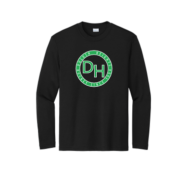Duluth Heights - Youth Sport-Tek Long Sleeve PosiCharge Competitor Tee with front Duluth Heights logo