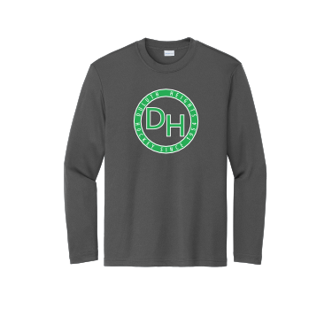 Duluth Heights - Youth Sport-Tek Long Sleeve PosiCharge Competitor Tee with front Duluth Heights logo