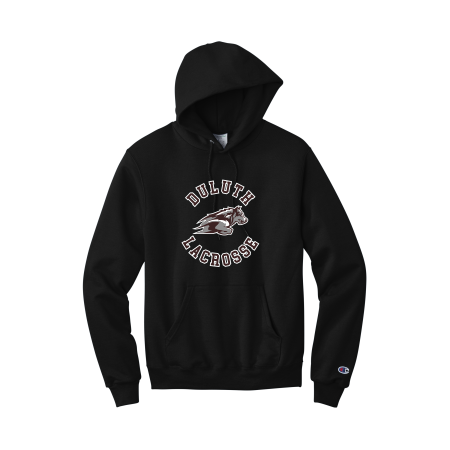 Duluth Lacrosse - Adult Champion® Powerblend® Pullover Hoodie with full color heat transfer logo