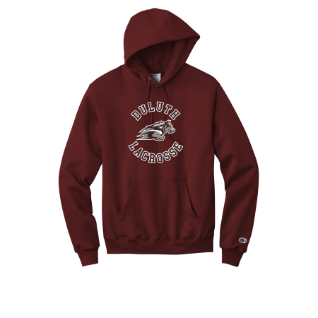 Duluth Lacrosse - Adult Champion® Powerblend® Pullover Hoodie with full color heat transfer logo