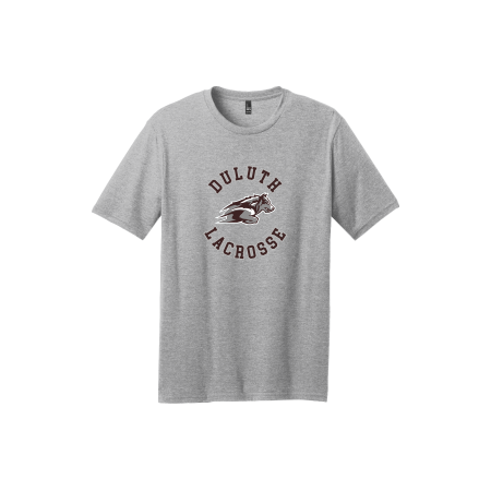 Duluth Lacrosse - District ® Perfect Blend DM108 Tee with full color Duluth Lacrosse heat transfer logo