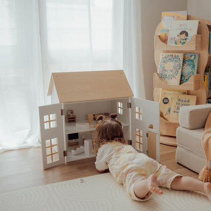 ELSA Doll House with Furniture & Doll Family Set