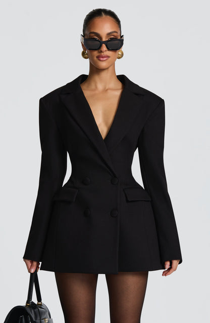 Elvira Mini Dress - Black