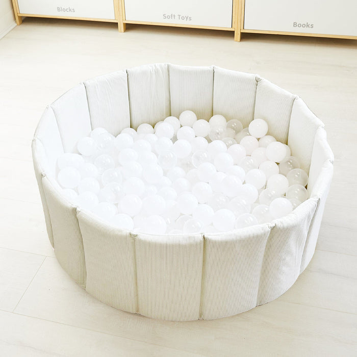 Ivory Ball Pit White/Transparent Balls