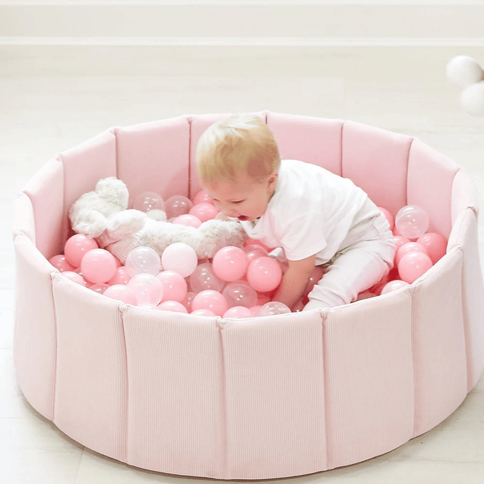 Foldable Corduroy Ball Pit Blush Pink