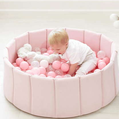 Foldable Corduroy Ball Pit Blush Pink