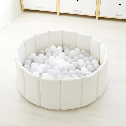 Foldable Corduroy Ball Pit Ivory