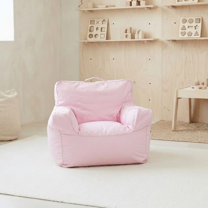Franklyn Cotton Canvas Beanbag Pale Pink