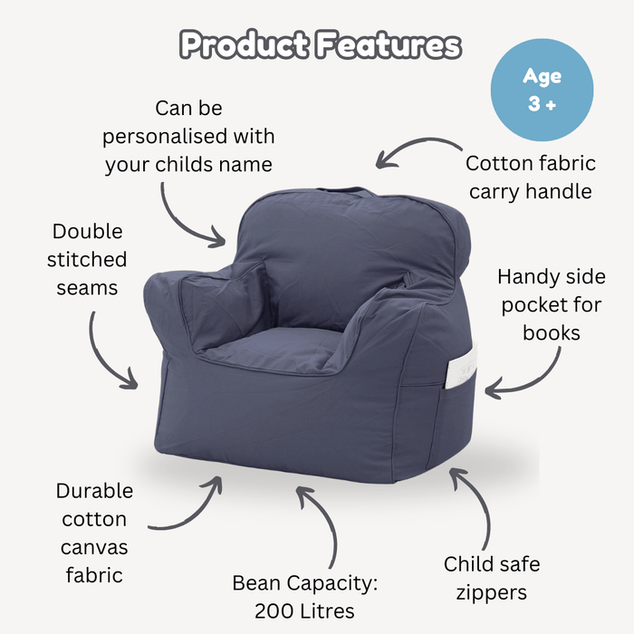 Franklyn Cotton Canvas Beanbag