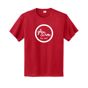 GLEN AVON - Youth Sport-Tek YST350 Performance Tee with white GA Circle logo