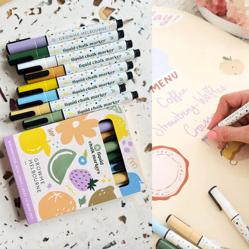 Growme Melbourne Pastel Chalk Pens - 8 Pack