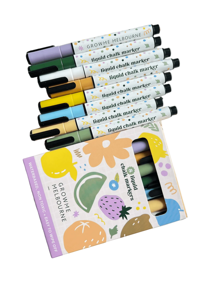 Growme Melbourne Pastel Chalk Pens - 8 Pack