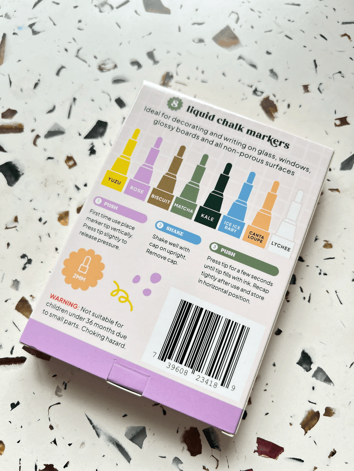 Growme Melbourne Pastel Chalk Pens - 8 Pack