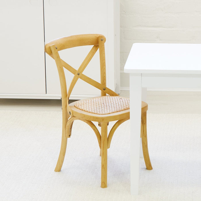 Kids Hampton 2 Chairs & Table Set Natural