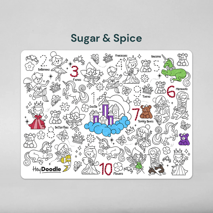 HeyDoodle Reusable Silicone Drawing Mat Sugar and Spice
