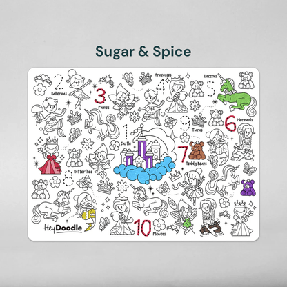 HeyDoodle Reusable Silicone Drawing Mat Sugar and Spice
