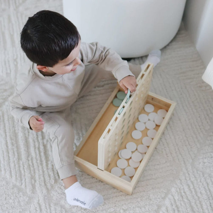 HipKids 4 in a Row White/Olive