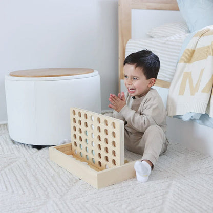 HipKids 4 in a Row White/Olive