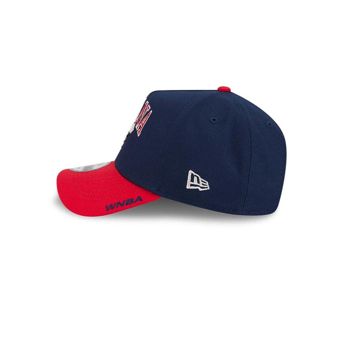Pictured is this WNBA Tip Off 2026 Indiana Fever 9FORTY A-Frame cap in navy. 5