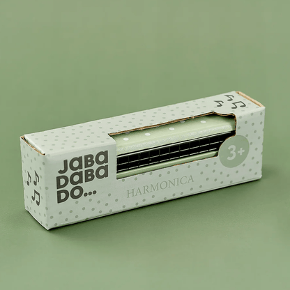 JaBaDaBaDo Harmonica Green Stripes