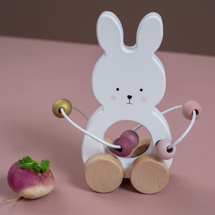 JaBaDaBaDo Pull Bunny with Abacus