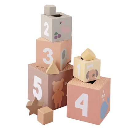 JaBaDaBaDo Stacking and Sorting Cubes Nature 1-5
