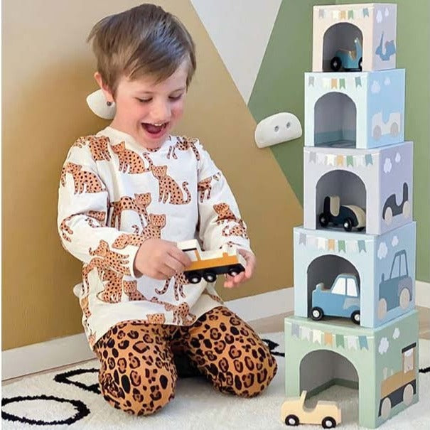 JaBaDaBaDo Stacking Cubes Vehicles 1-5