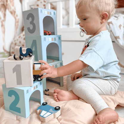 JaBaDaBaDo Stacking Cubes Vehicles 1-5