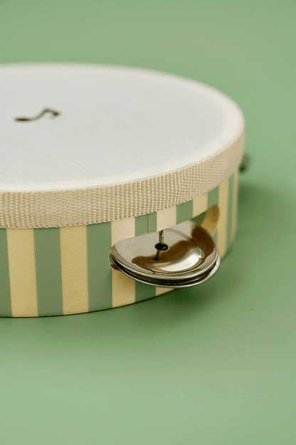 JaBaDaBaDo Tambourine Drum Green Stripes
