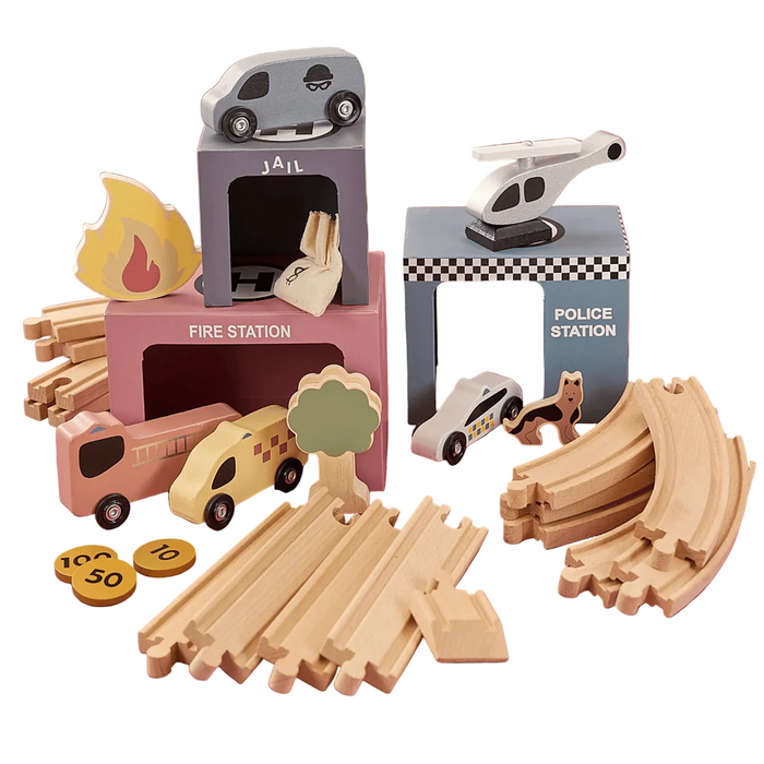 JaBaDaBaDo Train Set Rescue Vehicles