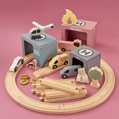 JaBaDaBaDo Train Set Rescue Vehicles
