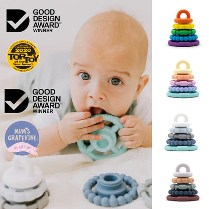 Jellystone Rainbow Stacker Teether Toy
