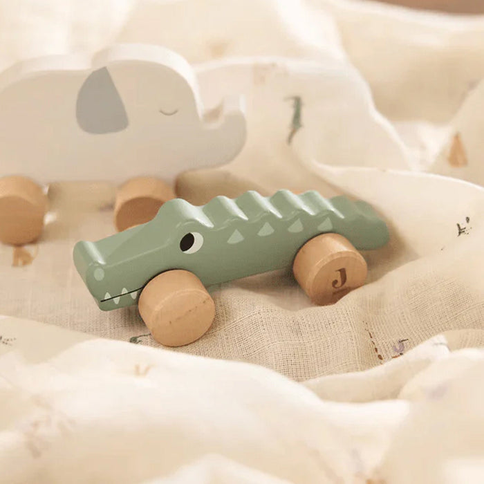 Jollein Wooden Crocodile on Wheels