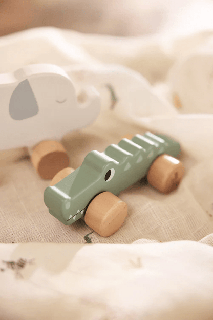 Jollein Wooden Crocodile on Wheels