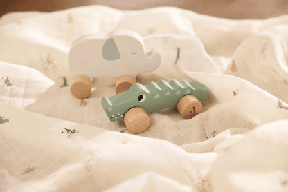 Jollein Wooden Crocodile on Wheels