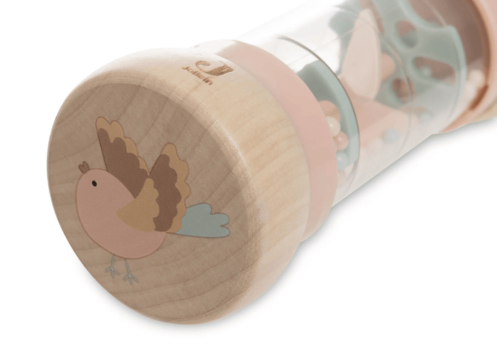 Jollein Wooden Rain Rattle Lovely Birds