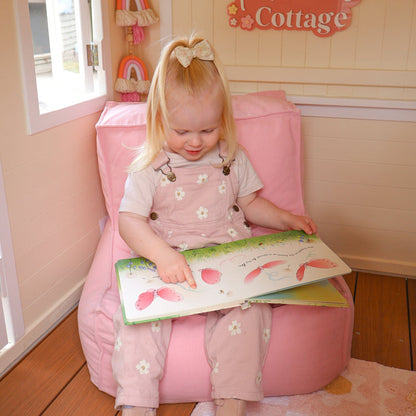 JUNO Corduroy Bean Bag Blush Pink