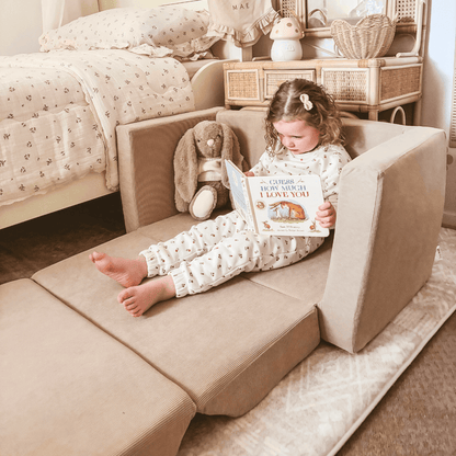 KENDALL Corduroy 2 Seater Flip Out Nougat