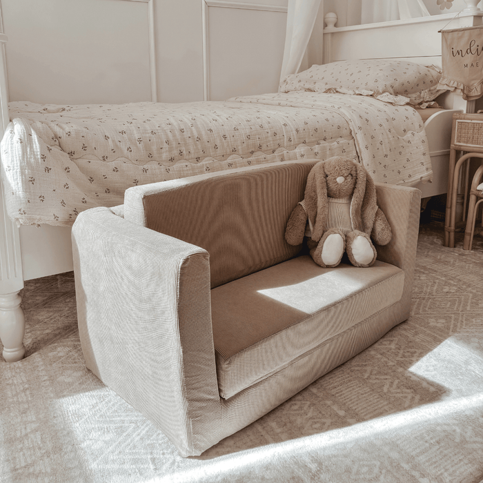KENDALL Corduroy 2 Seater Flip Out Nougat