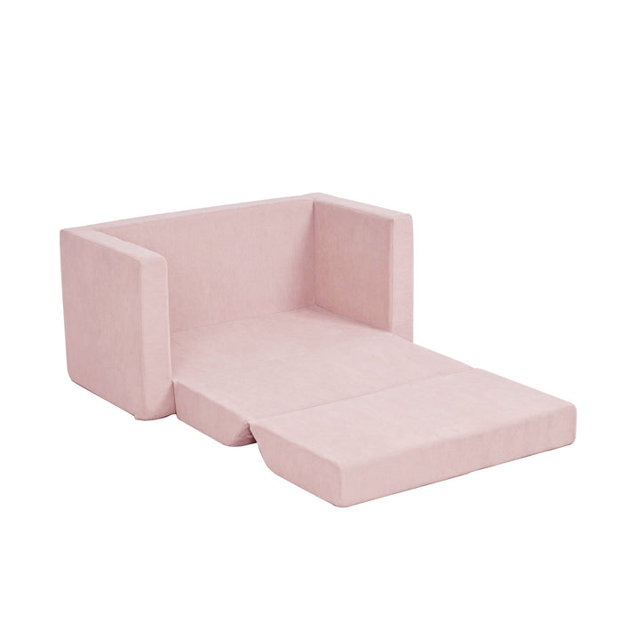 KENDALL Corduroy 2 Seater Flip Out Soft Pink