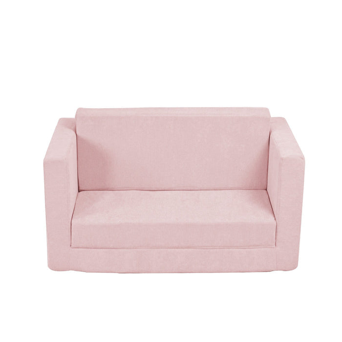 KENDALL Corduroy 2 Seater Flip Out Soft Pink