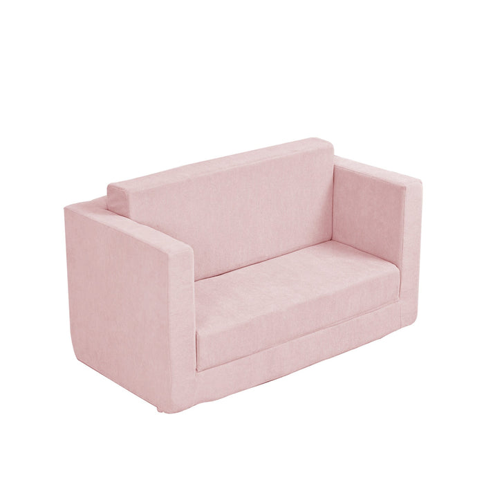 KENDALL Corduroy 2 Seater Flip Out Soft Pink