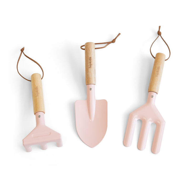 Kids 3pc Garden Tool Set Blush Pink