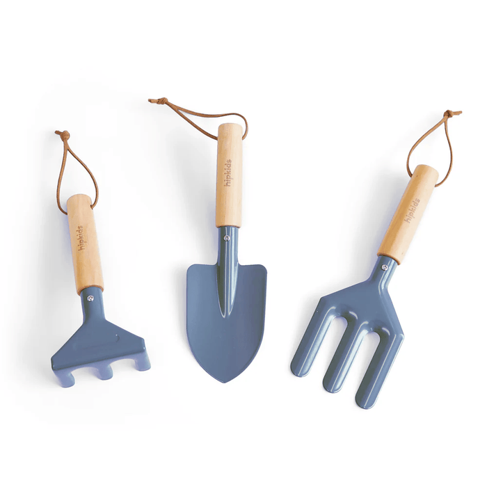 Kids 3pc Garden Tool Set Steel Blue