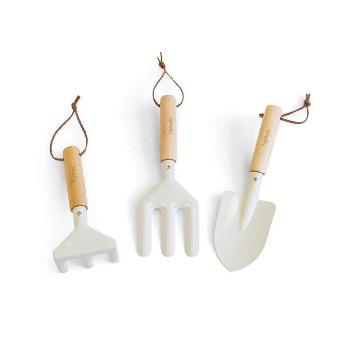 Kids 3pc Garden Tool Set Vintage White