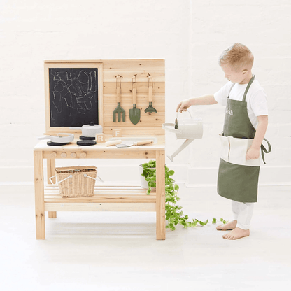 Kids 3pc Garden Tool Set Olive