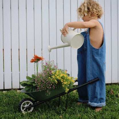 Kids Steel Toy Wheelbarrow Olive