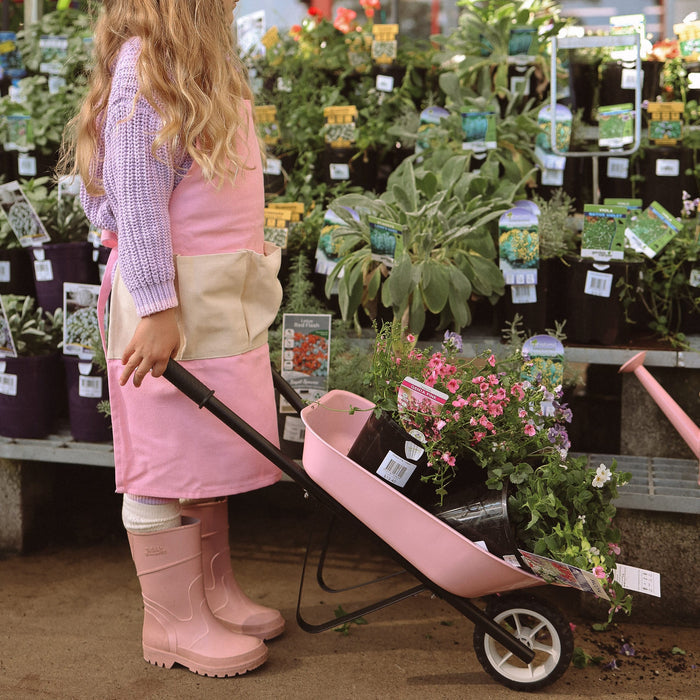 Kids Steel Toy Wheelbarrow Blush Pink